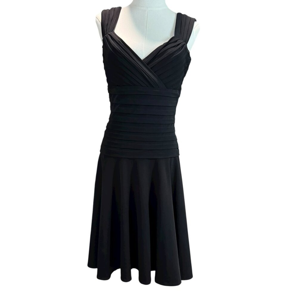 White House Black Market Black Sleeveless Dress Size 8 – Fully Lined Classic LBD